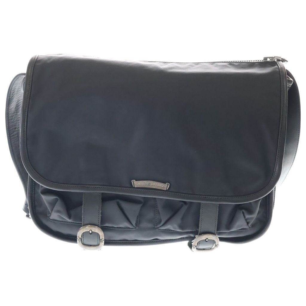 Chrome Hearts Shoulder Bag Mm Gunslinger Strap Nylon Black Silver