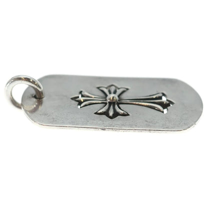 Chrome Hearts Tag Lrg Tny Crs Cutout Tiny Cross Large Dog Tag Pendant Top — view 4