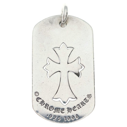 Chrome Hearts Tag Lrg Tny Crs Cutout Tiny Cross Large Dog Tag Pendant Top — view 2