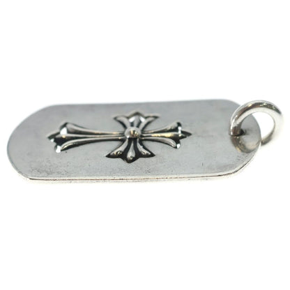 Chrome Hearts Tag Lrg Tny Crs Cutout Tiny Cross Large Dog Tag Pendant Top — view 3
