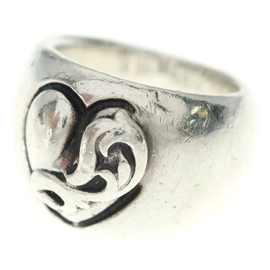 Chrome Heart in Band Ring Silver