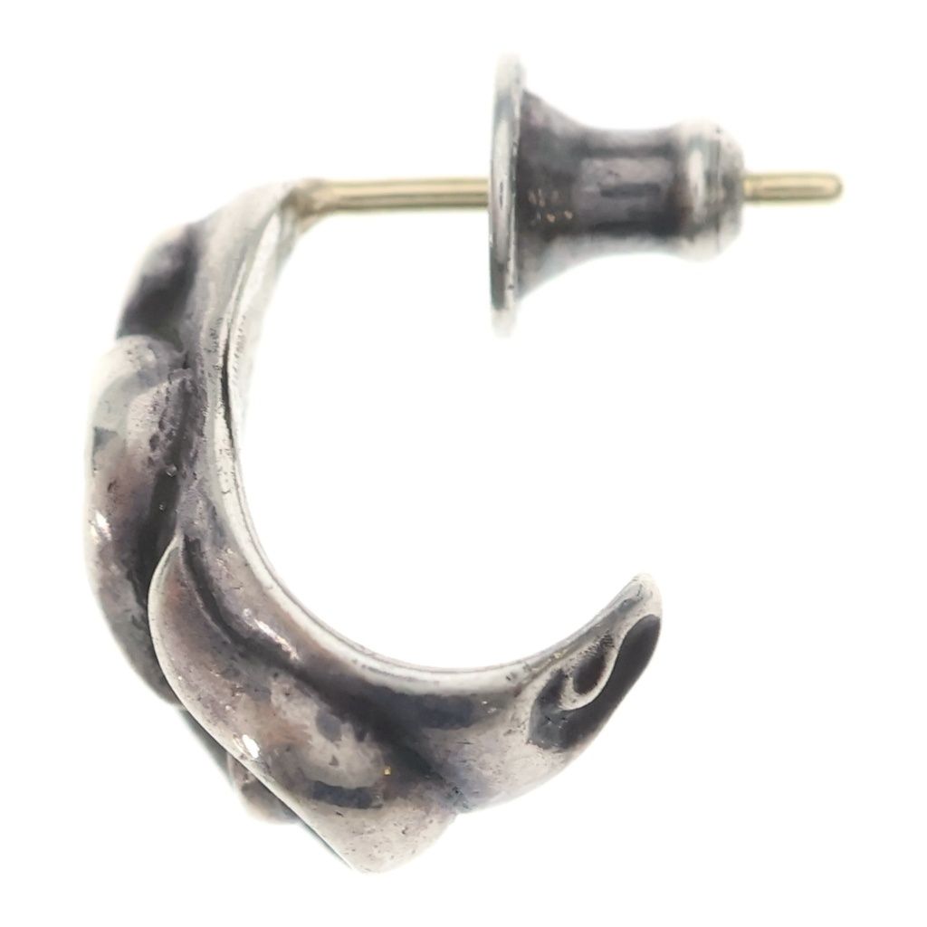 Chrome Hearts Carved Teardrop Earring Silver — view 3