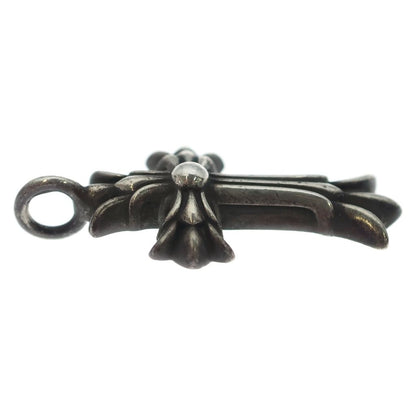 Chrome Hearts Dbl CH Crs Double CH Cross Charm Pendant Top Silver — view 4