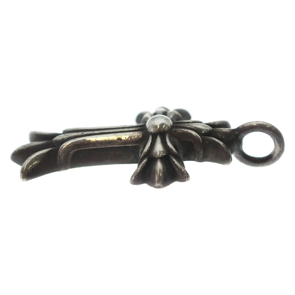 Chrome Hearts Dbl CH Crs Double CH Cross Charm Pendant Top Silver — view 3