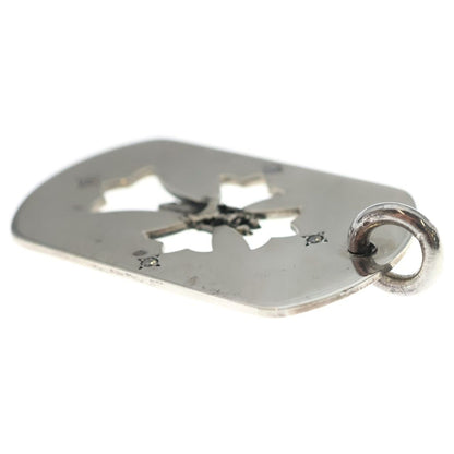 Chrome Hearts Tag Lrg Fle Dag Aftermarket Dia Diamond Large Dog Tag Pendant — view 6