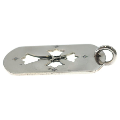 Chrome Hearts Tag Lrg Fle Dag Aftermarket Dia Diamond Large Dog Tag Pendant — view 3