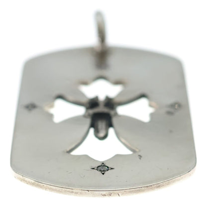 Chrome Hearts Tag Lrg Fle Dag Aftermarket Dia Diamond Large Dog Tag Pendant — view 5