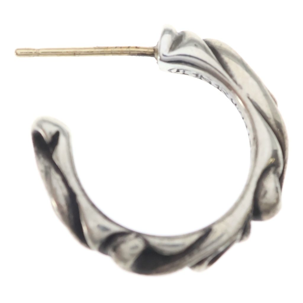Chrome Hearts Hoop Scrool Scroll Earring Silver — view 4