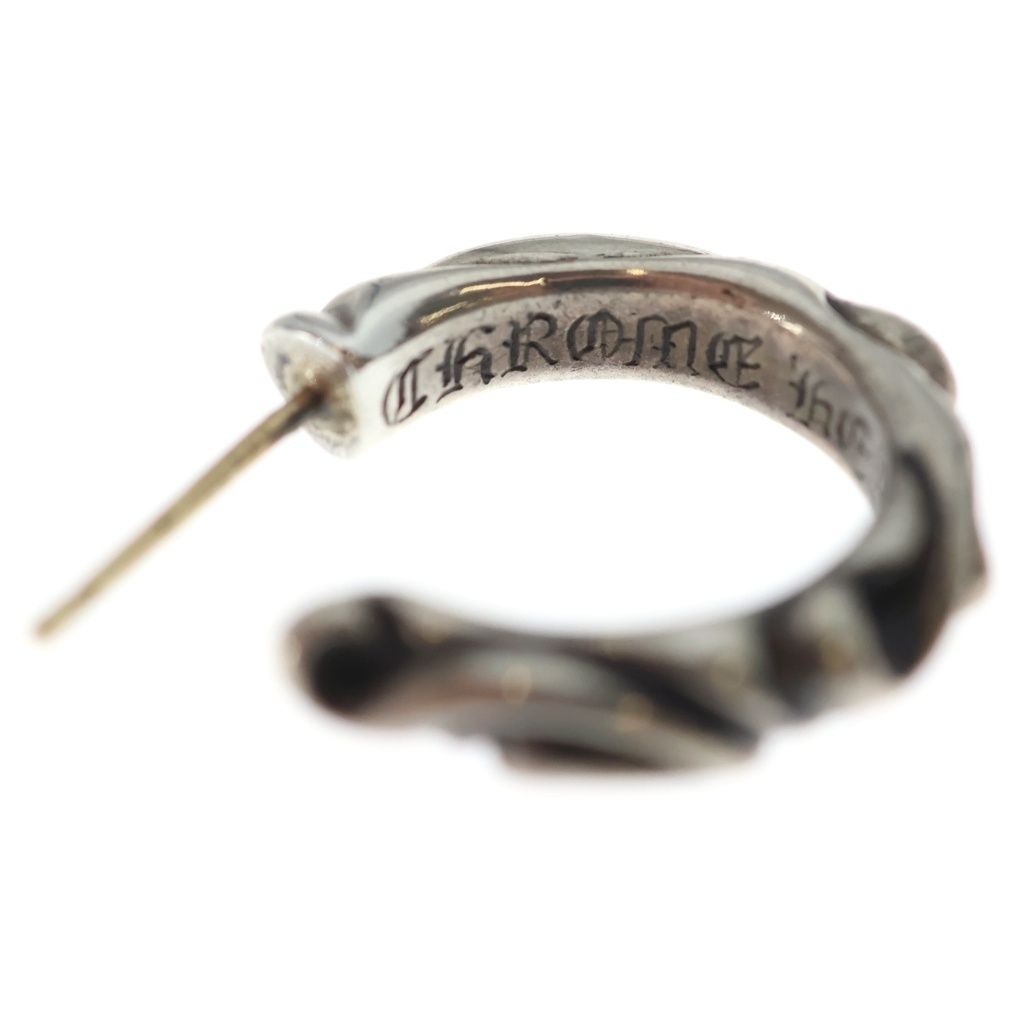 Chrome Hearts Hoop Scrool Scroll Earring Silver — view 6
