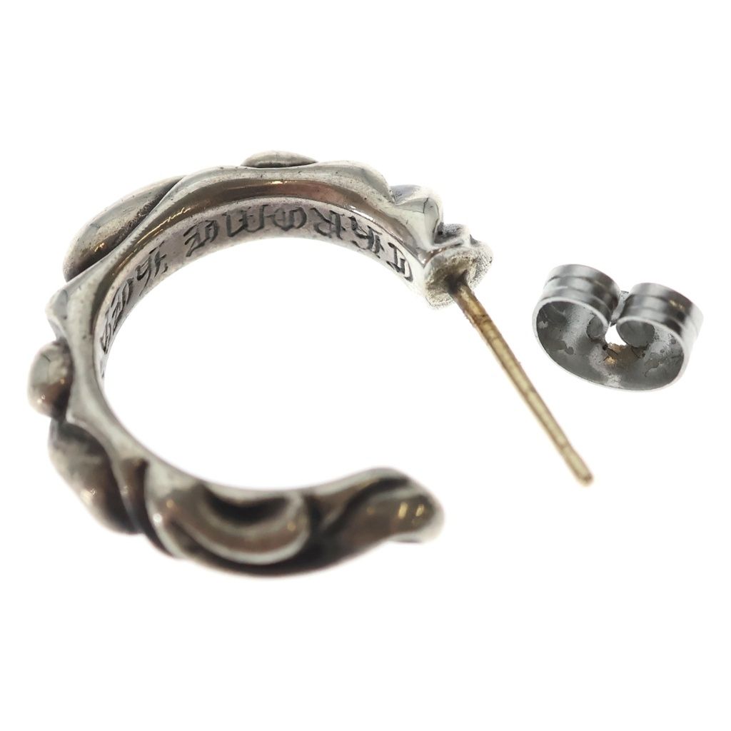 Chrome Hearts Hoop Scrool Scroll Earring Silver — view 5
