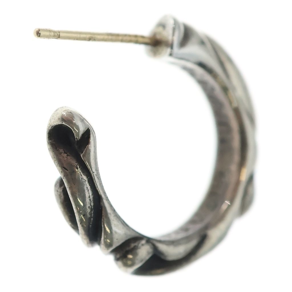 Chrome Hearts Hoop Scrool Scroll Earring Silver — view 2