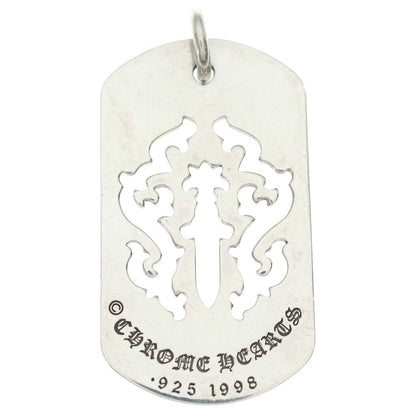 Chrome Hearts Tag Lrg Dagger Cutout Dog Tag Large Necklace Top — view 2