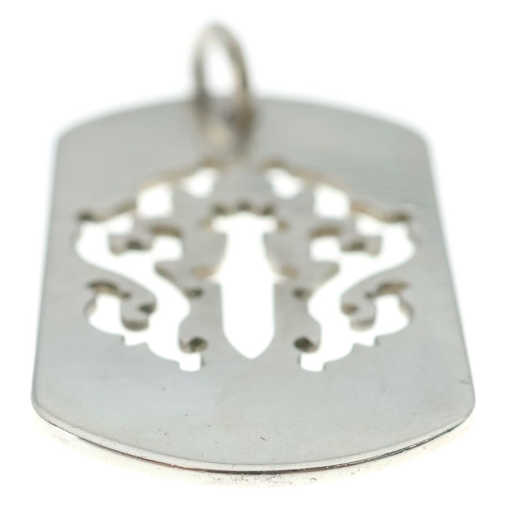 Chrome Hearts Tag Lrg Dagger Cutout Dog Tag Large Necklace Top — view 5