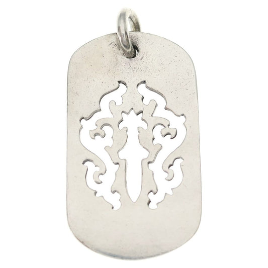 Chrome Hearts Large Tag Lrg Dagger Cutout Dog Tag Large Dog Tag Necklace Top
