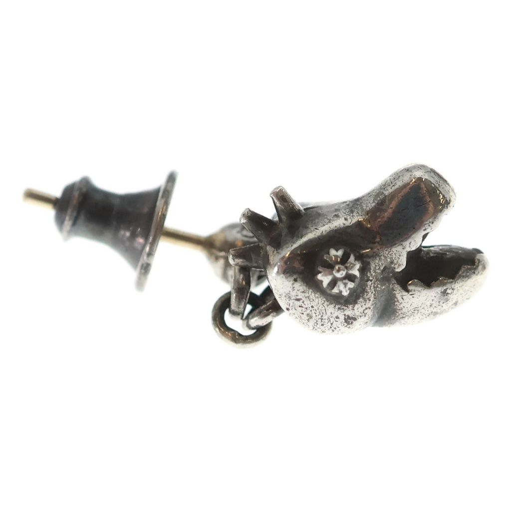 Chrome Hearts Dino Head Drop Silver Earring — view 4