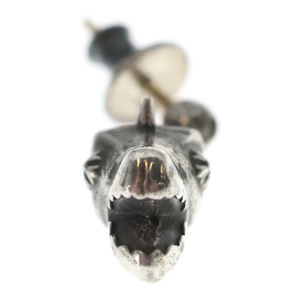 Chrome Hearts Dino Head Drop Silver Earring — view 5
