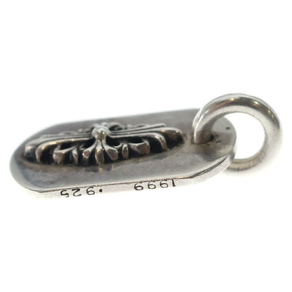 Chrome Hearts Raised Dogtag Charm Silver Necklace Top — view 3