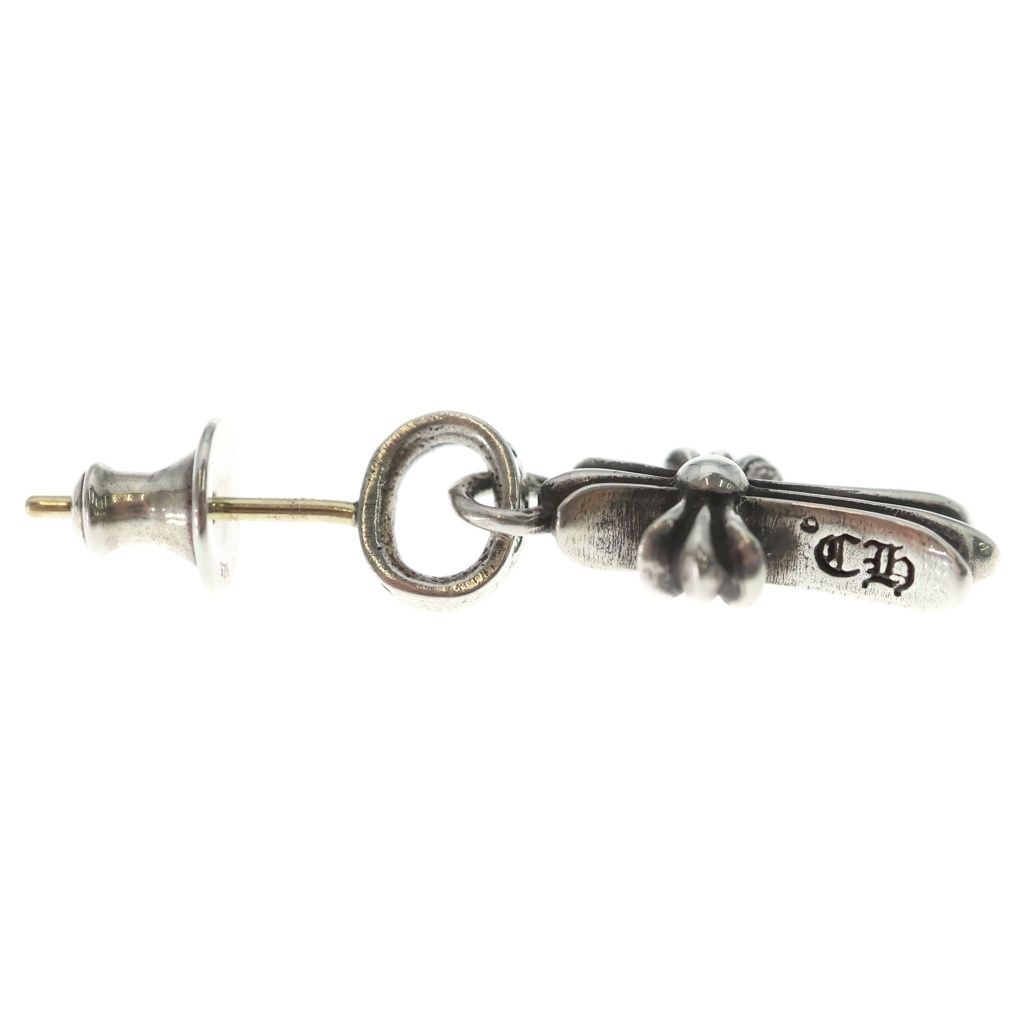 Chrome Hearts Bby Pprchn Baby Fat Cross Drop Earring Silver — view 4