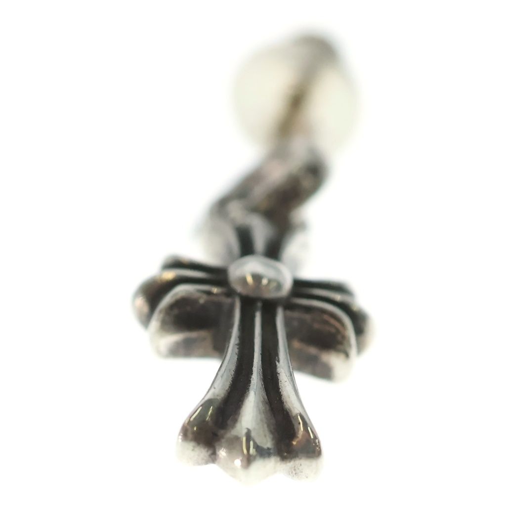 Chrome Hearts Bby Pprchn Baby Fat Cross Drop Earring Silver — view 5