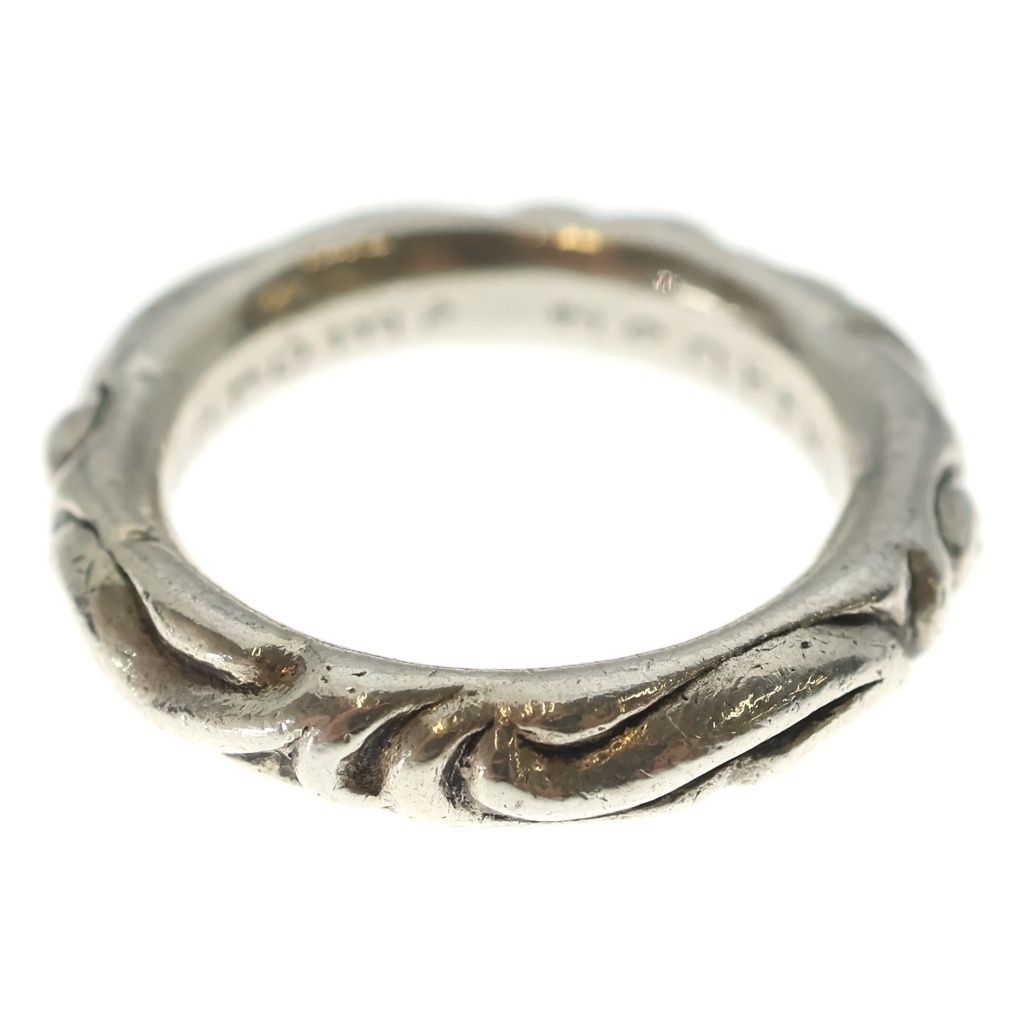 Chrome Hearts Scrl Band Scroll Ring Silver