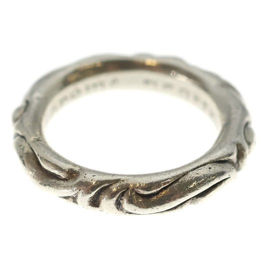 Chrome Hearts Scrl Band Scroll Ring Silver