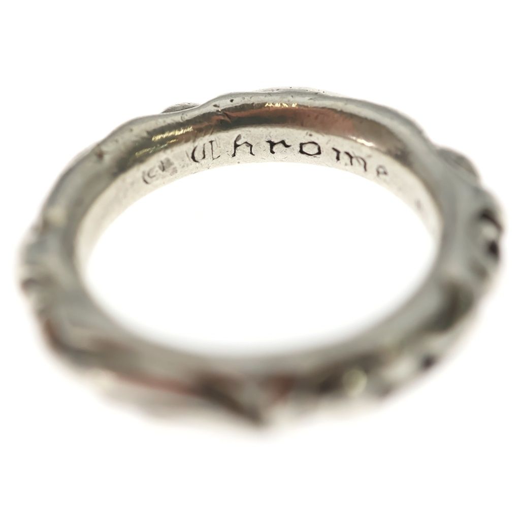 Chrome Hearts Scrl Band Scroll Ring Silver — view 5