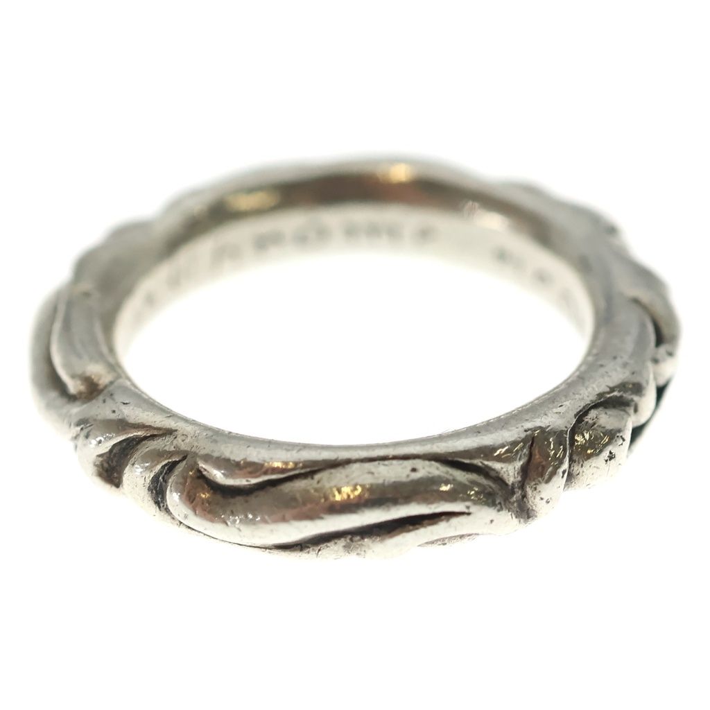 Chrome Hearts Scrl Band Scroll Ring Silver — view 4