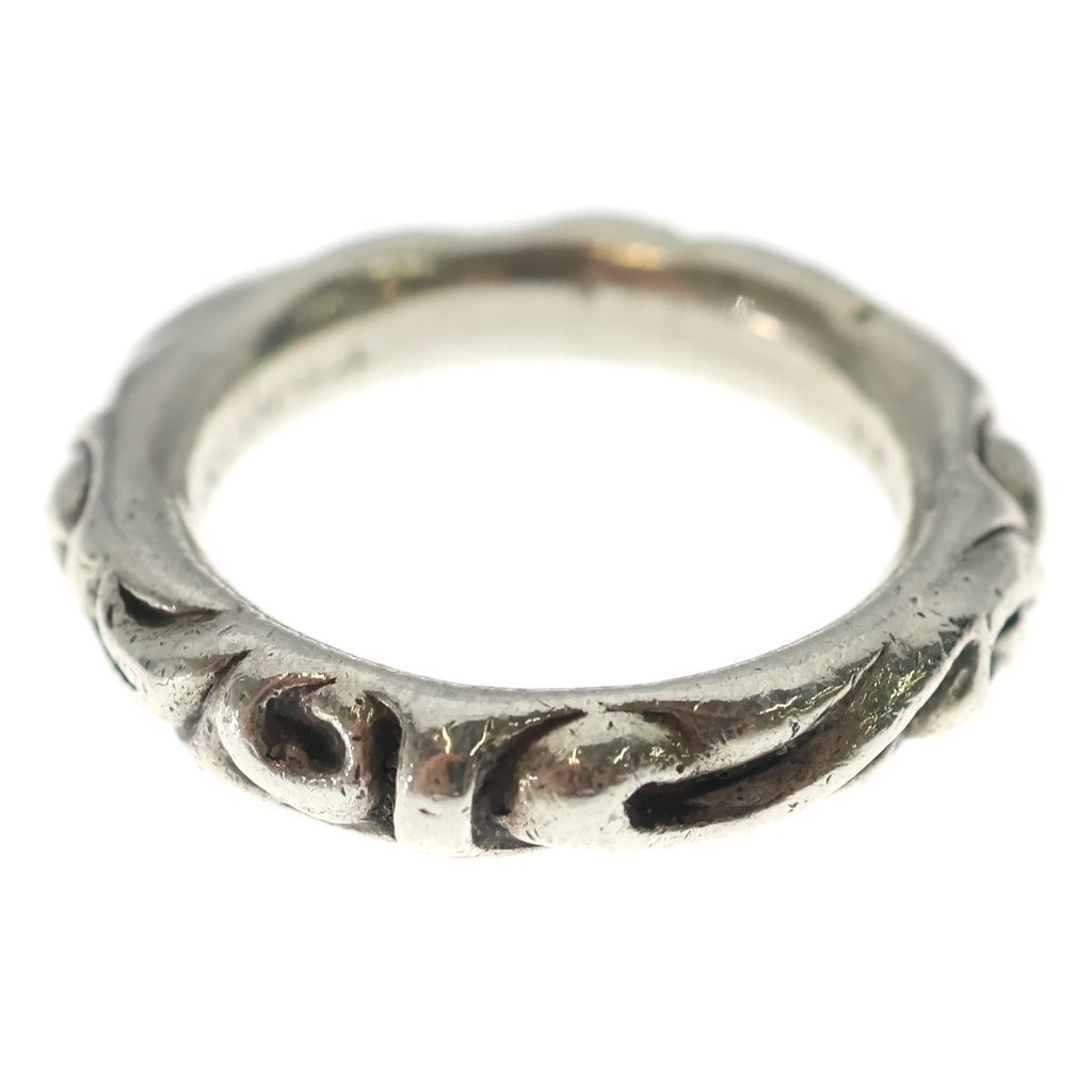 Chrome Hearts Scrl Band Scroll Ring Silver — view 2