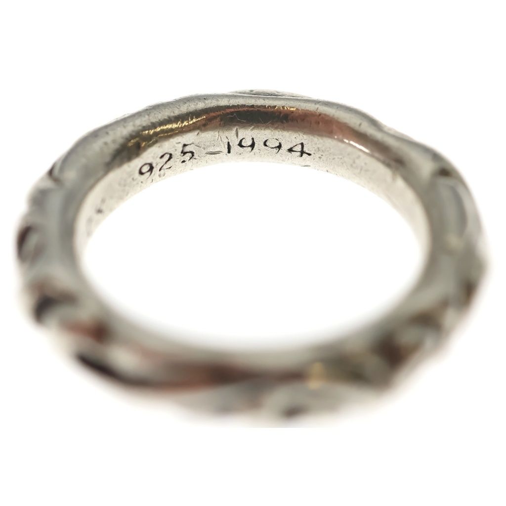 Chrome Hearts Scrl Band Scroll Ring Silver — view 6