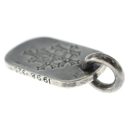 Chrome Hearts Tag Sml Small Dog Tag Cemetery en Gray Gold Silver Necklace Top — view 6