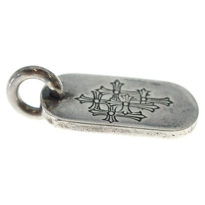 Chrome Hearts Tag Sml Small Dog Tag Cemetery en Gray Gold Silver Necklace Top — view 4