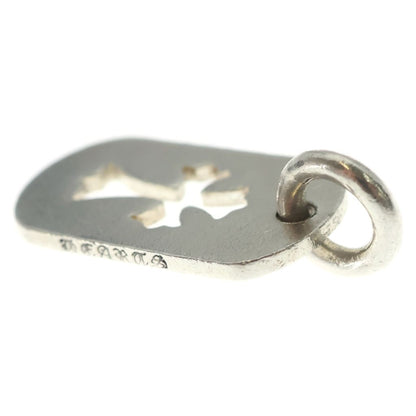 Chrome Hearts Tag Sml CO Crs Cutout Cross Dog Tag Small Pendant Top Silver — view 6