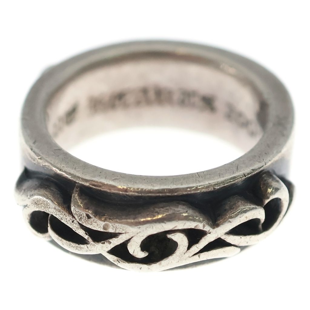 Chrome Hearts Dbl Narrow Vine Band Double Ring Silver