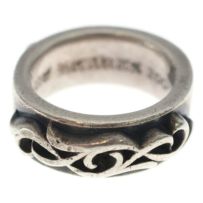 Chrome Hearts Dbl Narrow Vine Band Double Ring Silver
