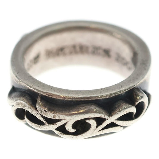 Chrome Hearts Dbl Narrow Vine Band Double Ring Silver