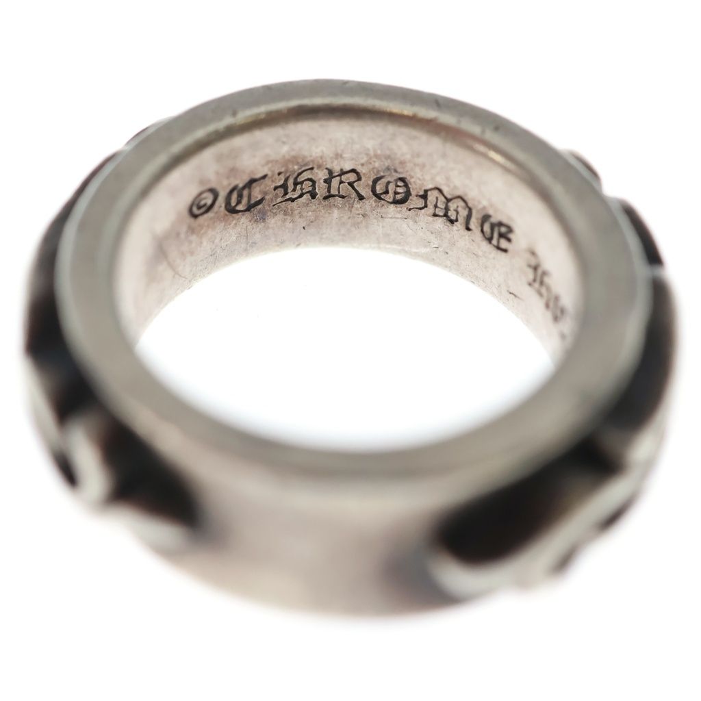Chrome Hearts Dbl Narrow Vine Band Double Ring Silver — view 5