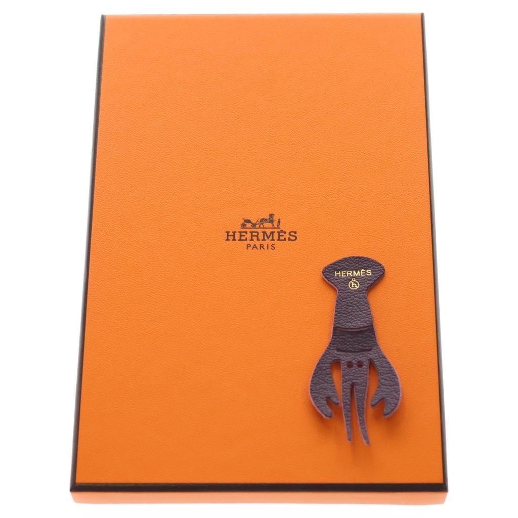 Hermes Bag Charm Clochette Owl Red Leather Apron — view 6