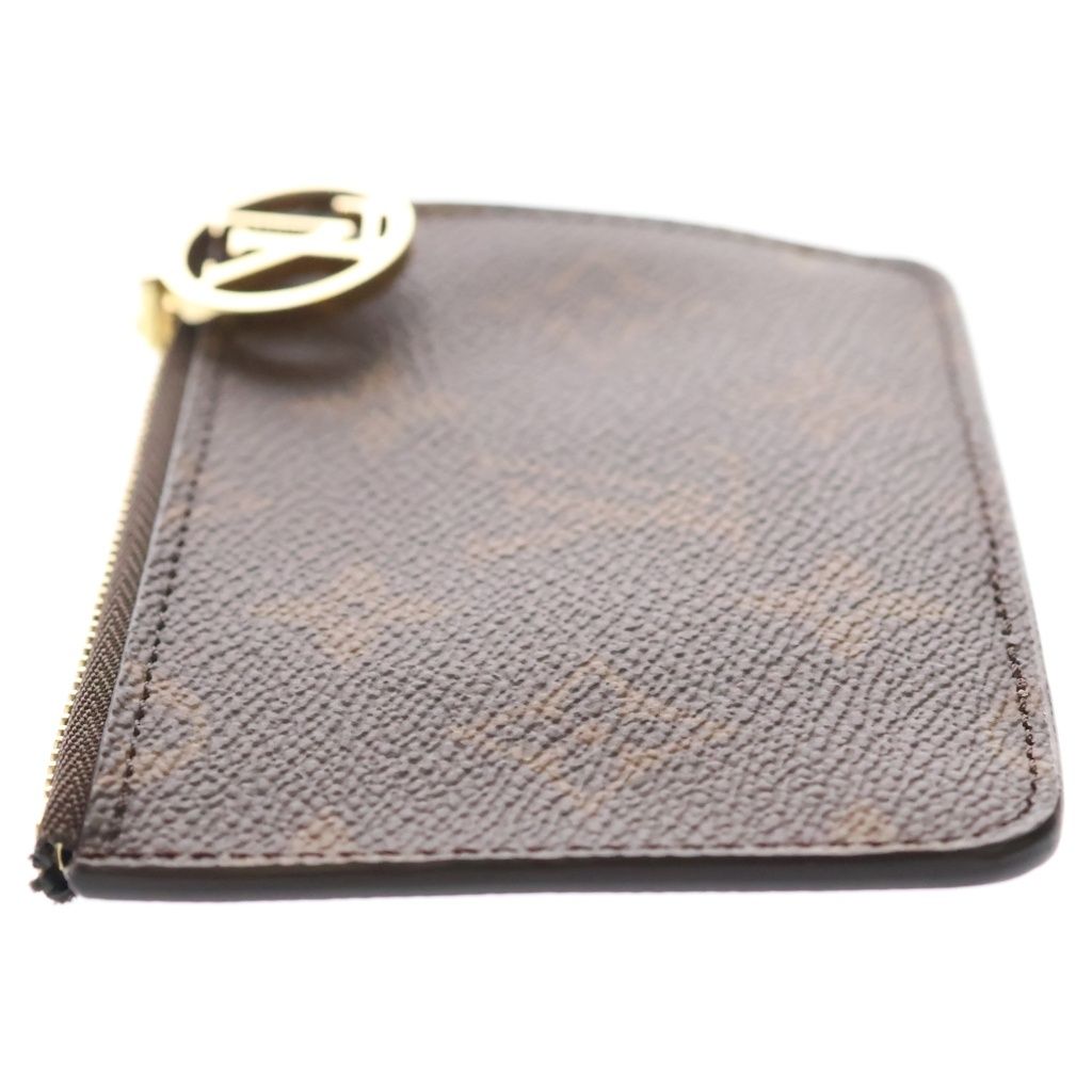 Louis Vuitton Monogram Card Holder Romy Leather Coin Fragment Case Brown Purple — view 3