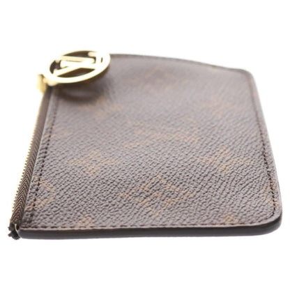 Louis Vuitton Monogram Card Holder Romy Leather Coin Fragment Case Brown Purple — view 3