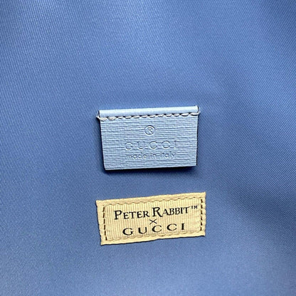 Gucci Tote Children's Blue Pink Multi Peter Rabbit Border — view 8