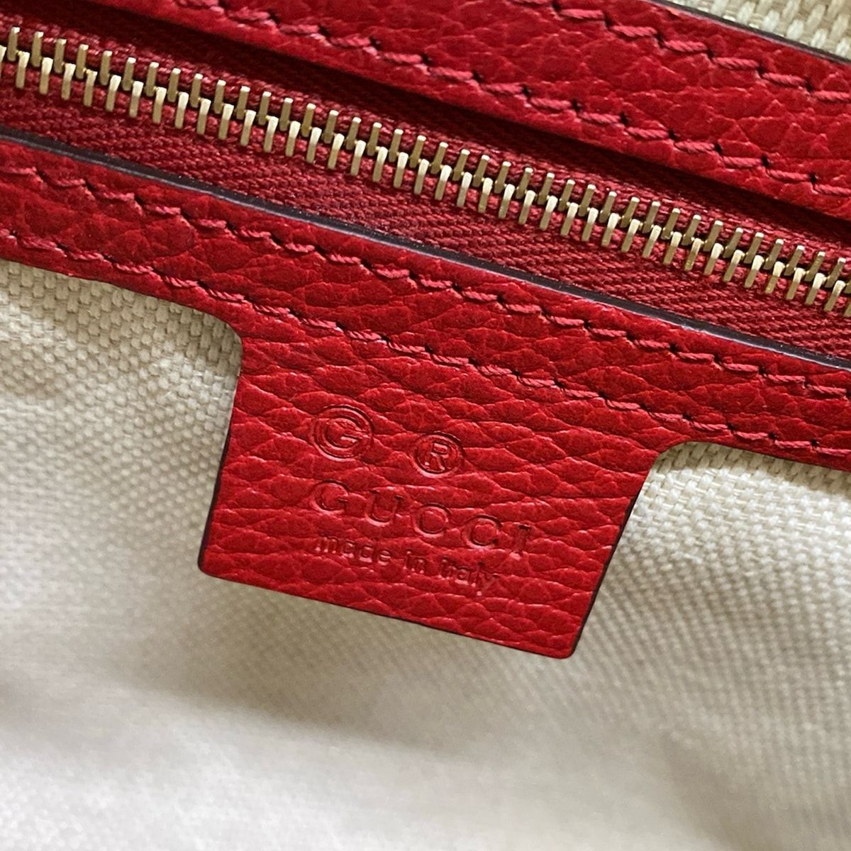 Gucci Handbag Soho Red Leather — view 9