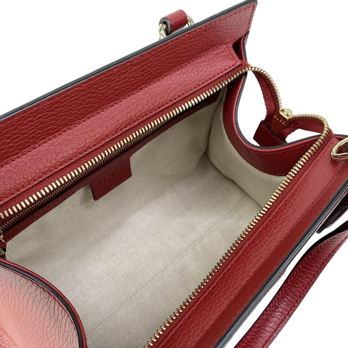 Gucci Handbag Soho Red Leather — view 7
