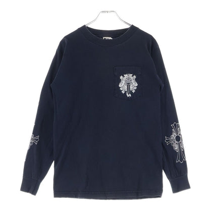 Chrome Hearts Vintage Dagger Logo Tee Print Long Sleeve T-Shirt Black