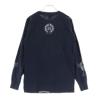 Chrome Hearts Vintage Dagger Logo Tee Print Long Sleeve T-Shirt Black — view 2