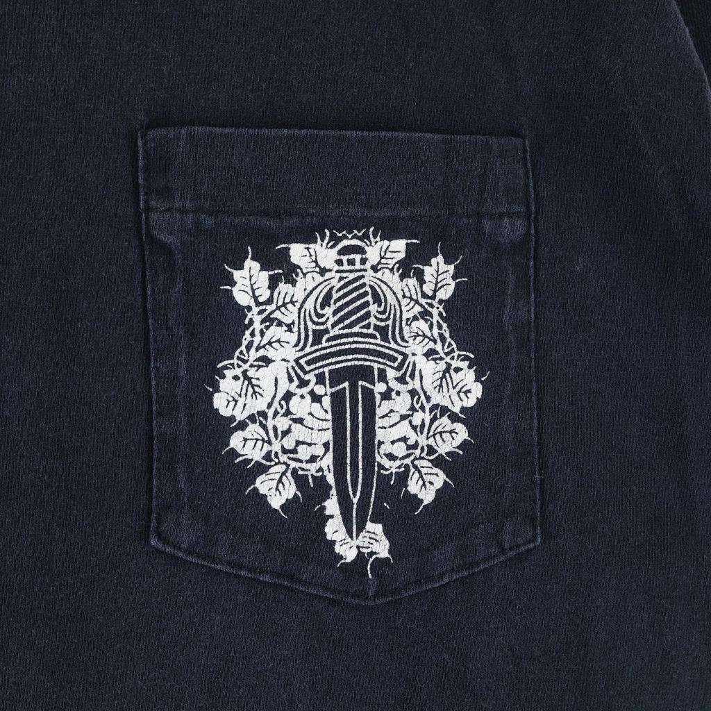 Chrome Hearts Vintage Dagger Logo Tee Print Long Sleeve T-Shirt Black — view 6