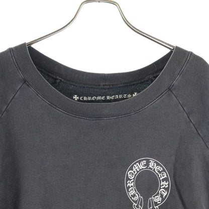 Chrome Hearts Sweatshirt Plvr Back Arch Logo Sleeve Floral Gray — view 3
