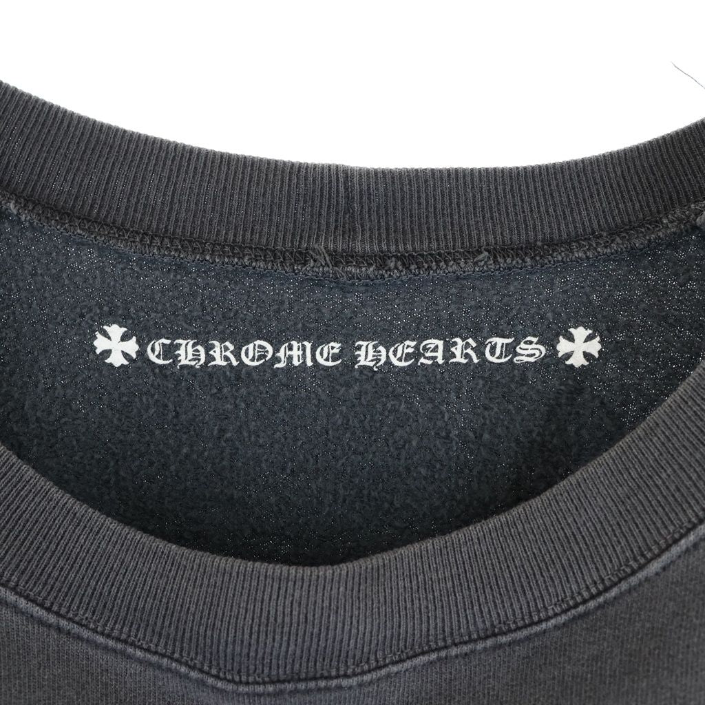 Chrome Hearts Sweatshirt Plvr Back Arch Logo Sleeve Floral Gray — view 7