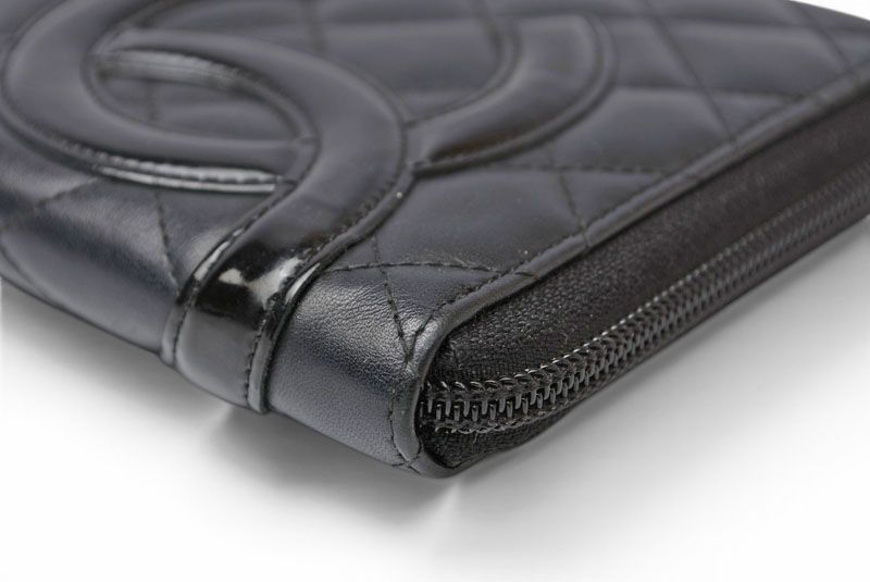 Chanel Wallet Multi Cambon Zipper Style Black — view 4