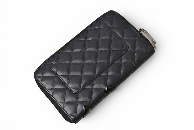 Chanel Wallet Multi Cambon Zipper Style Black — view 7