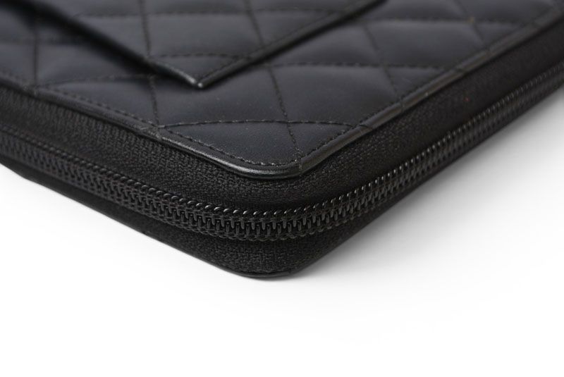 Chanel Wallet Multi Cambon Zipper Style Black — view 9